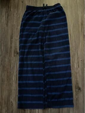Y2K Eddie Bauer Blue Striped Sleepwear Pajama Pants Sz S